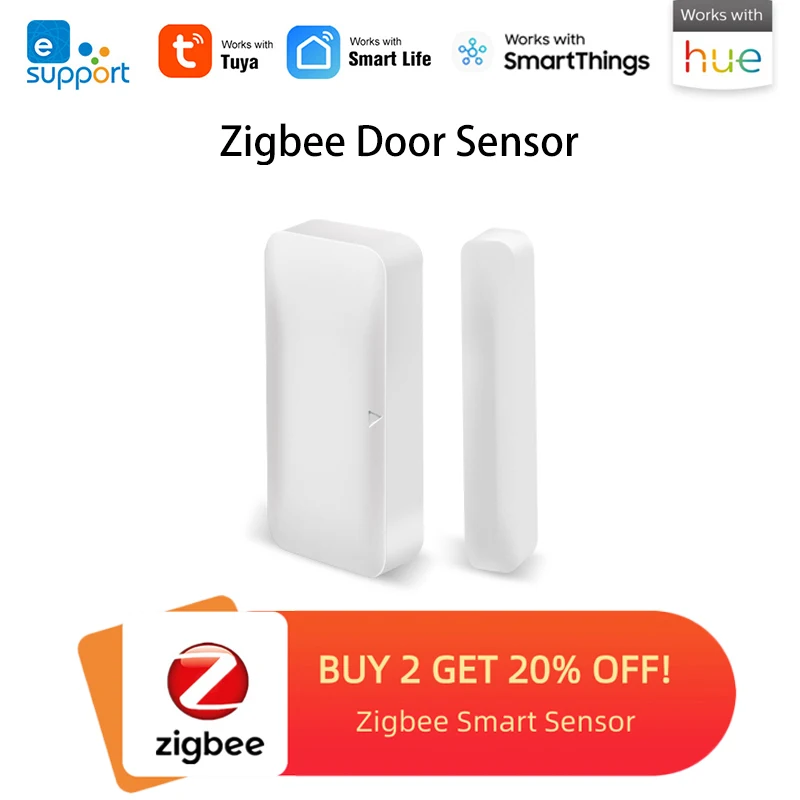 

Zigbee2MQTT Door Sensor, Smart Home Window Sensor Works with Home Assistant , eWelink Gateway Zigbee3.0 Door Window Alarm Sensor