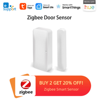 Zigbee2MQTT Door Sensor, Smart Home Window Sensor Works with Home Assistant , eWelink Gateway Zigbee3.0 Door Window Alarm Sensor