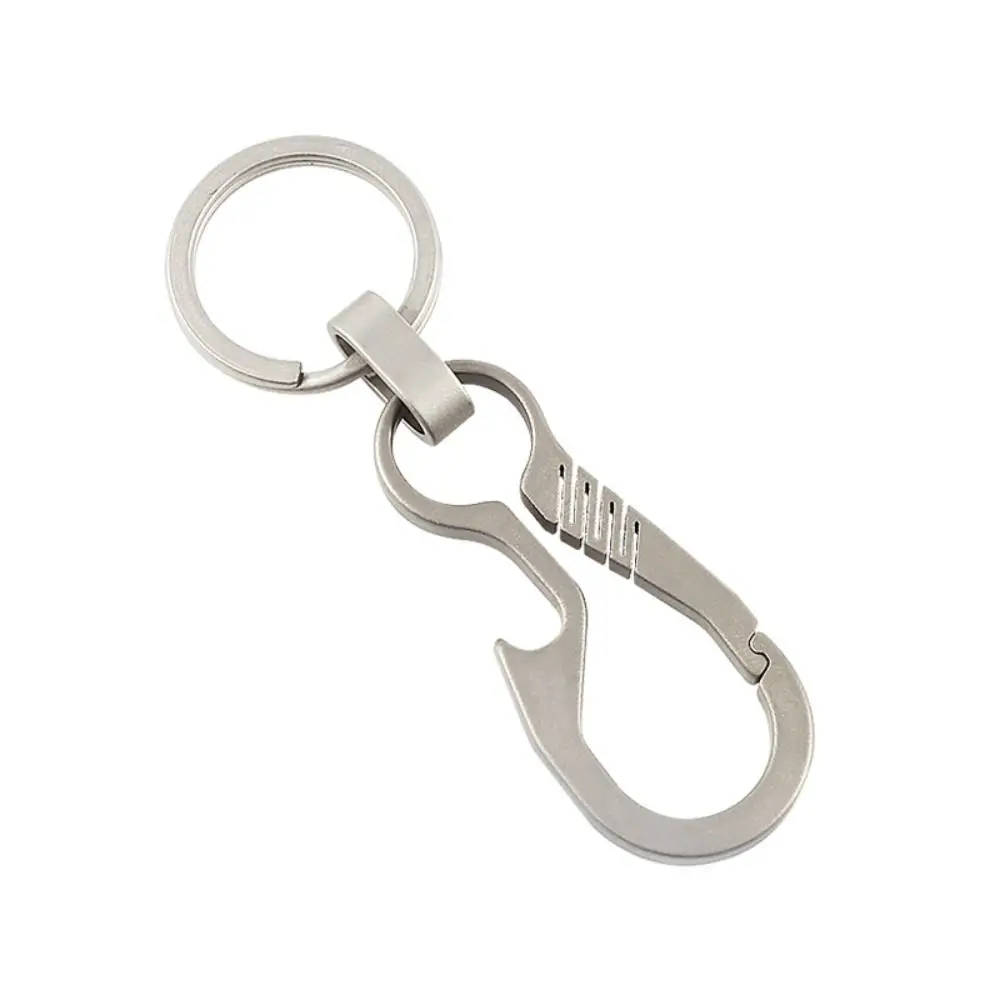 Special Shapes Car Key Chain Titanium Alloy Lightweight Bottle Opener Keychain Hi-end Fidget Men's Outdoor Keyring Gift