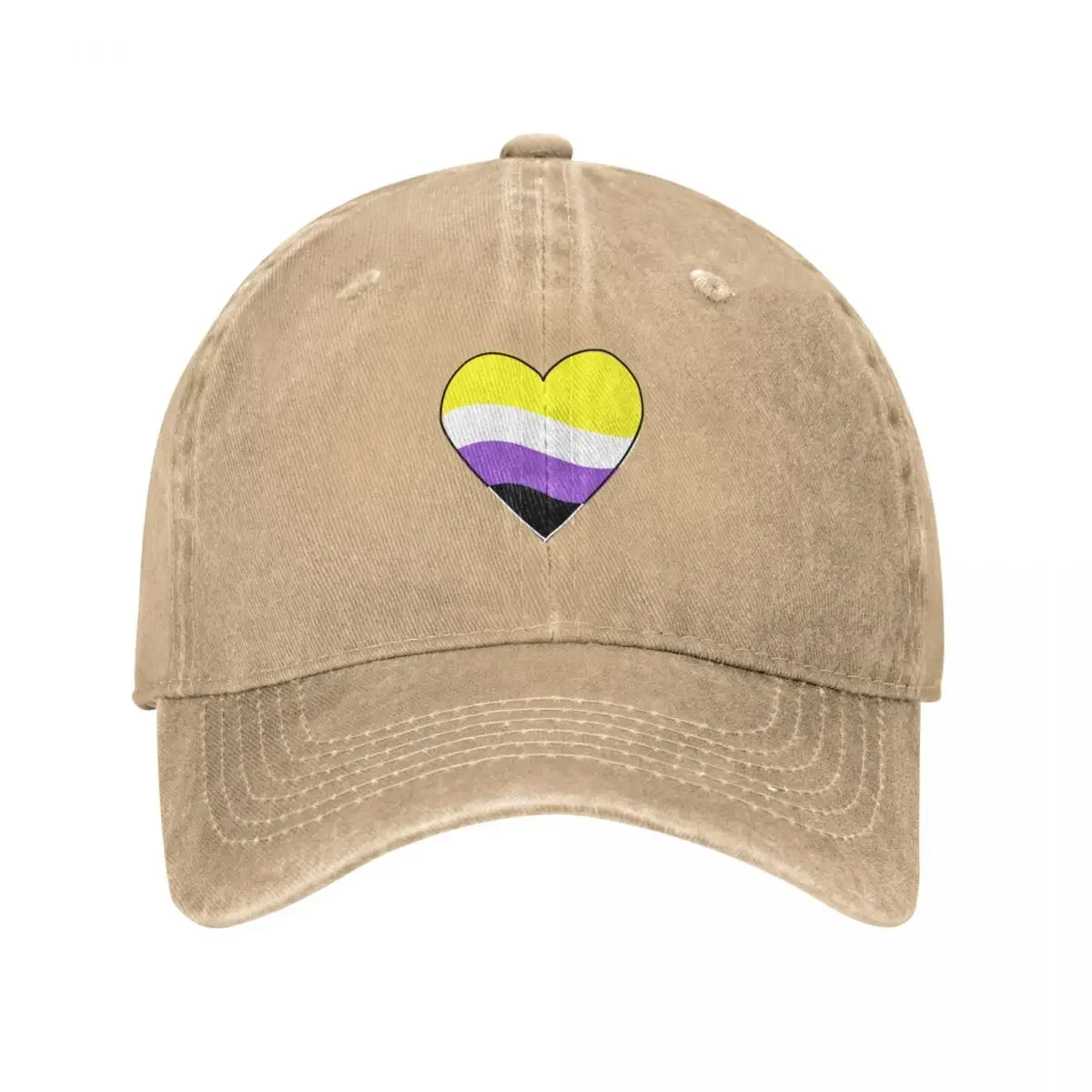 Non-Binary From The Heart Baseball Cap party Hat Golf Men's Hats Women's