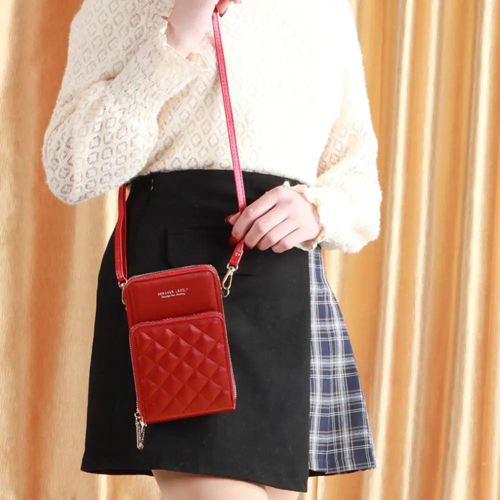 Women PU Leather Purse Card Holder Messenger Bags Crossbody Handbag Shoulder Bag Phone Bag