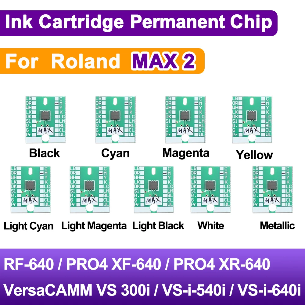 Новейший чернильный картридж Max2 с постоянным чипом для Roland RF-640 XF-640 XR-640 VS-300i VS-i-540i VS-i-640i чип Новейший чернильный картридж Max2 с постоянным чипом для Roland RF-640 XF-640 XR-640 VS-300i VS-i-540i VS-i-640i чип