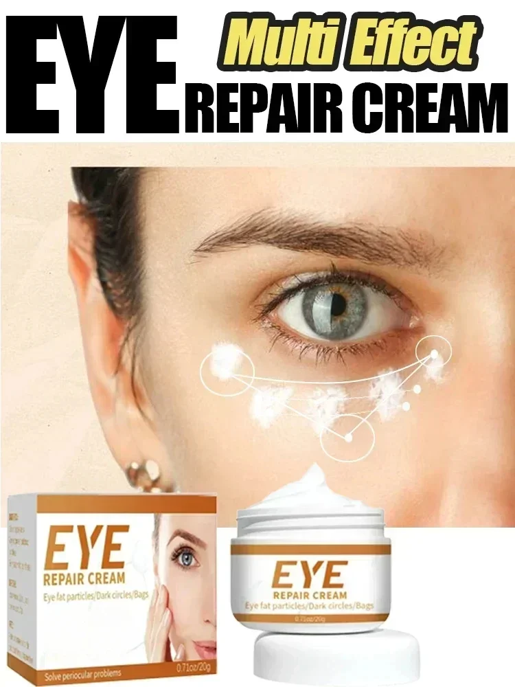 Creme instantâneo para remoção de rugas, bolsas para os olhos, olheiras, anti-inchaço, creme firme sob os olhos, clareamento das linhas finas, hidratante