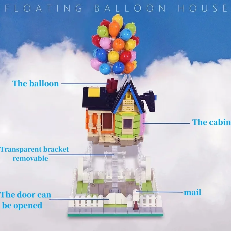 686PCS DK7025 ใหม่ฟิล์มCity Flying House Building BlocksอิฐCreative Expert StreetฉากVillaชุดประกอบของเล่นเด็กของขวัญ