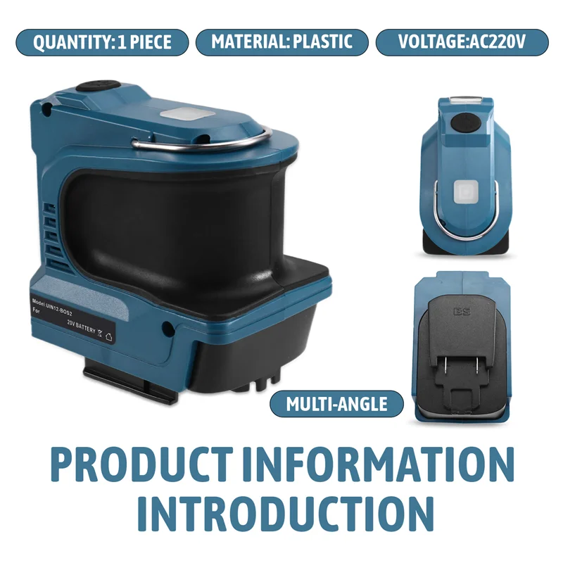 VOFUN-For / / 18V Li- بطارية تعمل بالطاقة 220W في الهواء الطلق قوة البنك العاكس محول الاتحاد الأوروبي التوصيل