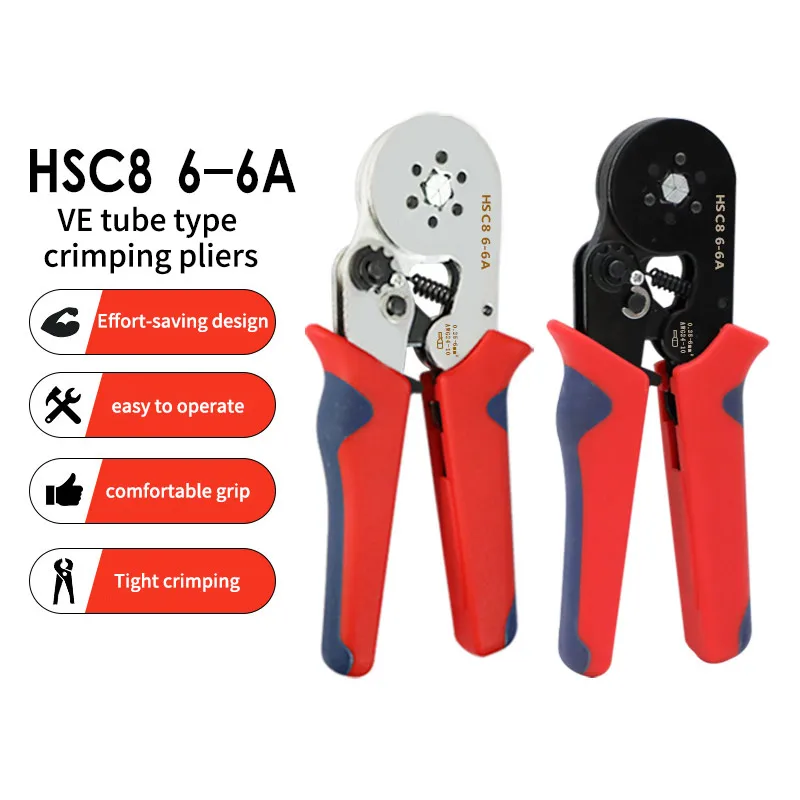 

Мини-шестиугольные обжимные клещи с храповым механизмом, прочные трубчатые набор многофункциональных инструментов для электрика в европейском стиле, полезные аксессуары