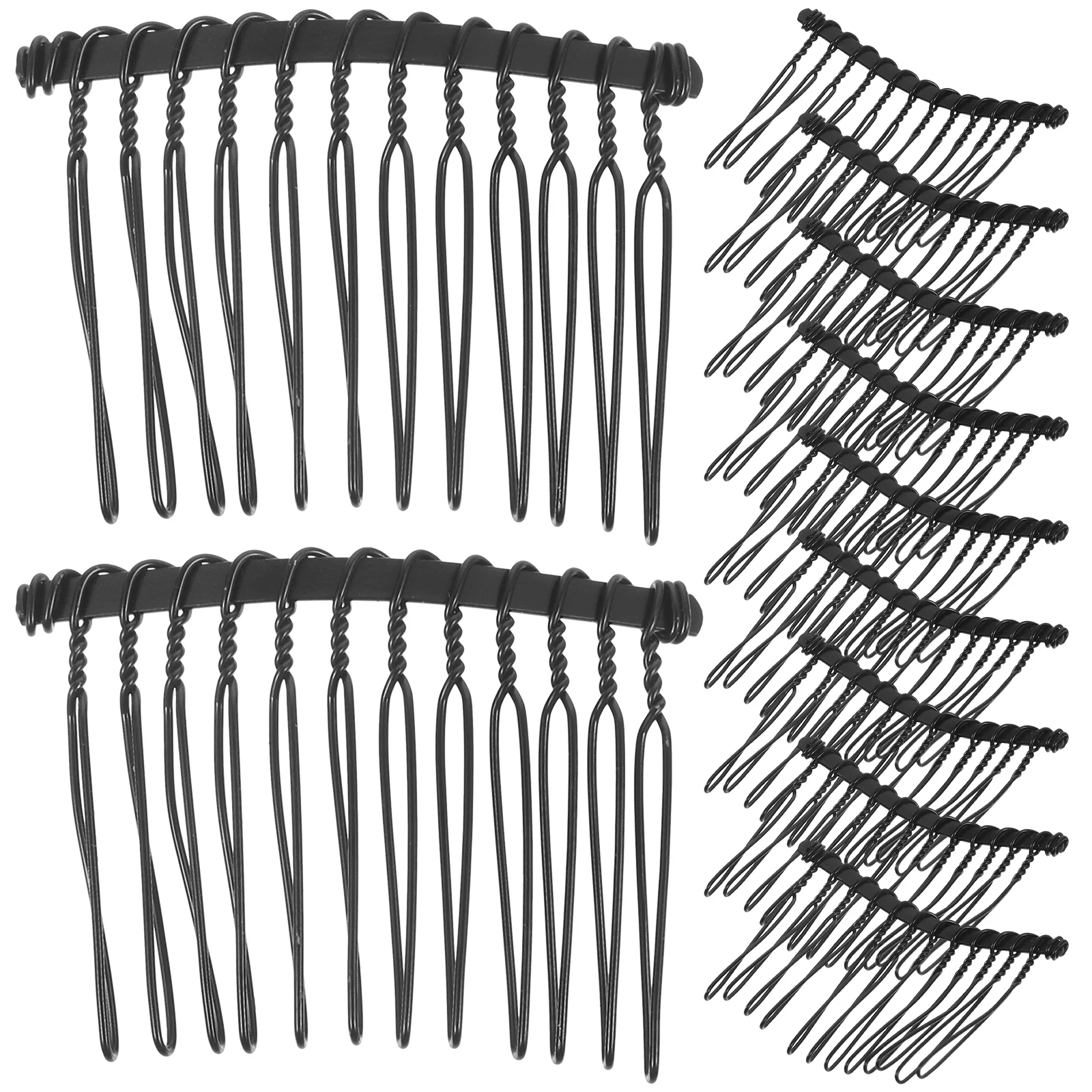 

25 Pcs Wire Hair Accessories Barrettes Comb Clips Dense Combs for Women Fine Miss Decoration