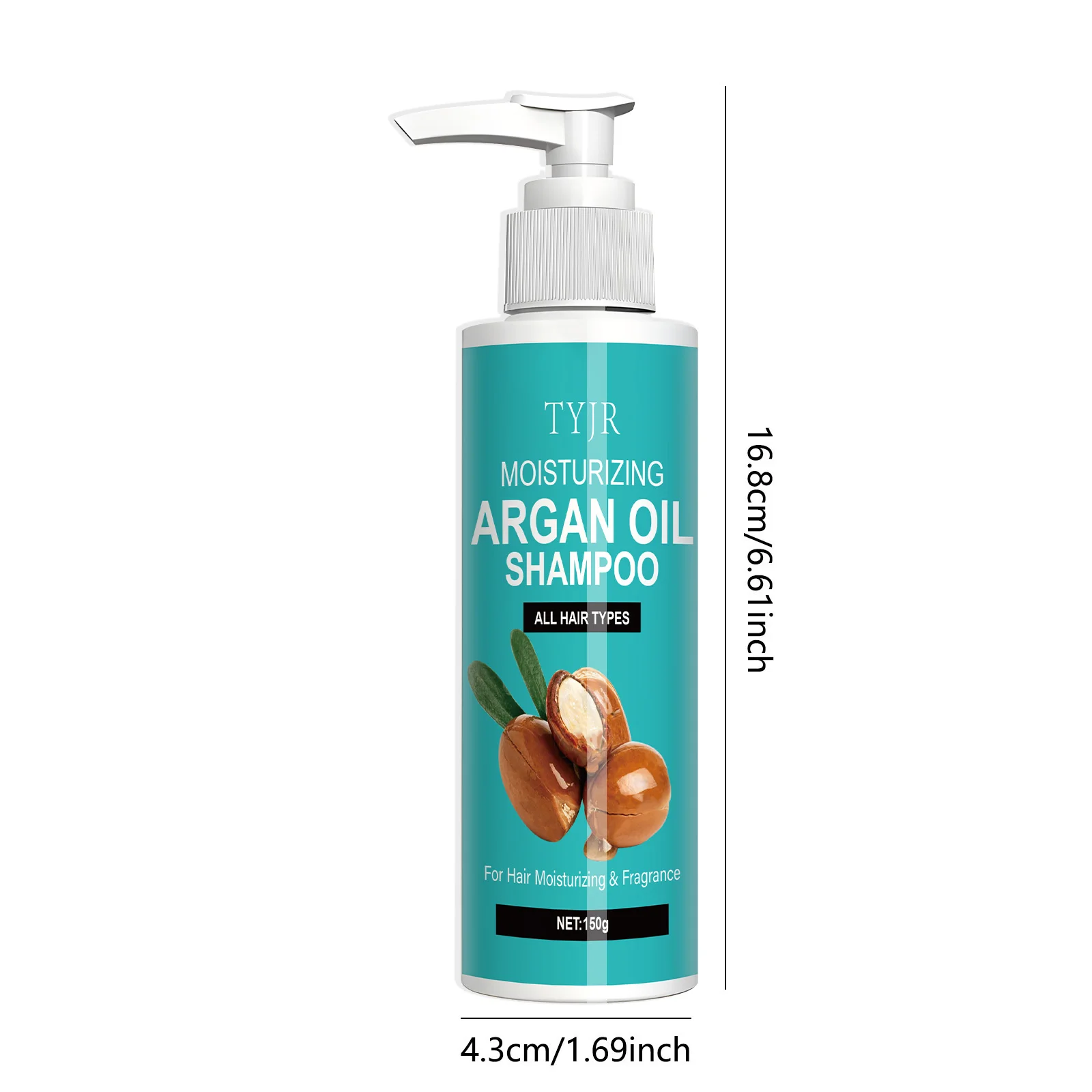 Moroccan Argan Oil Shampoo, Containing Natural Aloe Vera Moisturizing Formula, Suitable for Both Men and Women, Rich in Foam, Refreshing and Non-Greasy, Nourishes Hair, Makes It Shiny and Smooth view 2