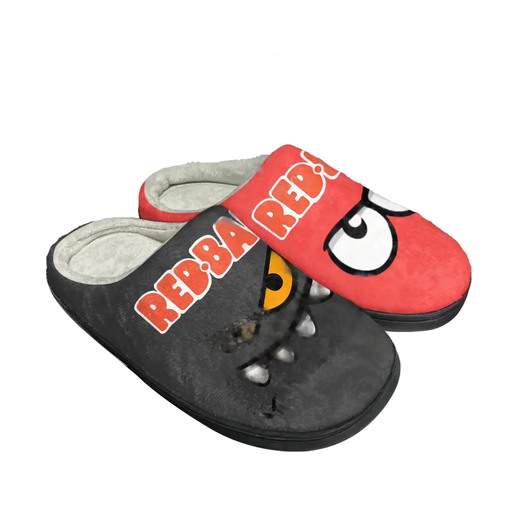 Red Ball Home Cotton Slippers Cartoon Game Mens Womens Teenager Fasnion Plush Bedroom Casual Keep Warm Shoes Tailor Made Slipper view 2