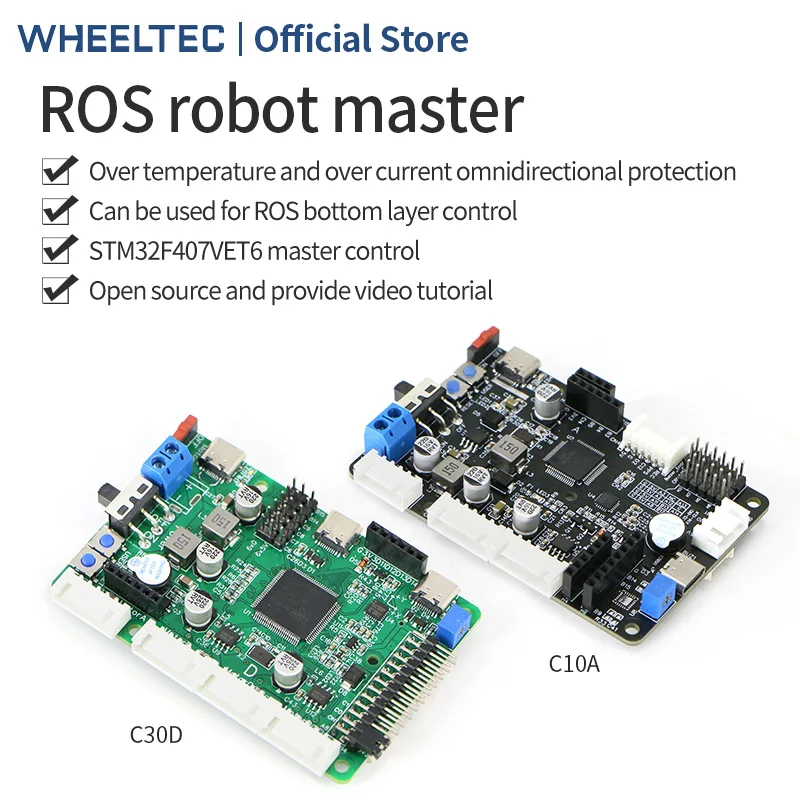 STM32F407 Robot Control Board ROS Intelligent Car Main Control 4WD Radar Obstacle Avoidance Raspberry Pi C30D