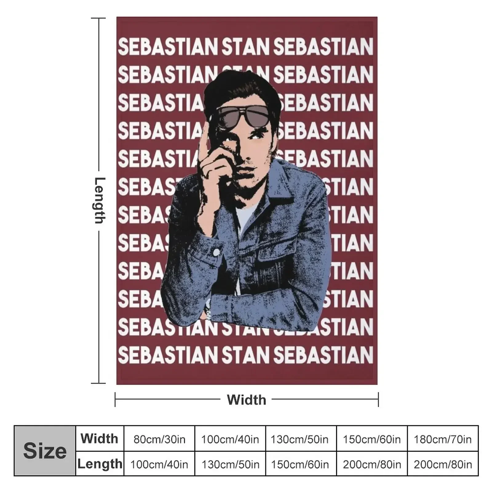 Sebastian Stan Throw Blanket Sofa Quilt Hair Extra Large Throw Blankets