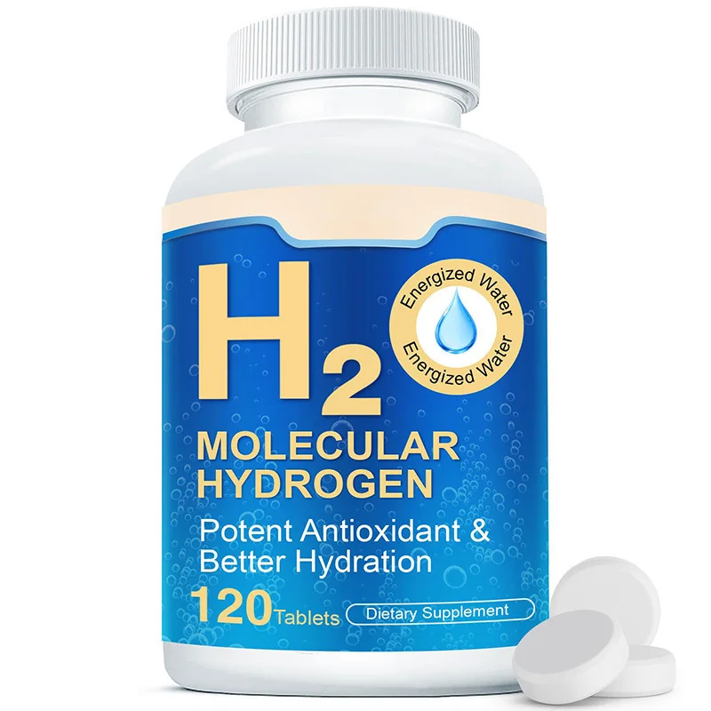 Molecular Hydrogen Tablets H2 Magnesium Antioxidant Energy Brain Health Unflavored Non GMO 120 Tablets Dietary Supplement