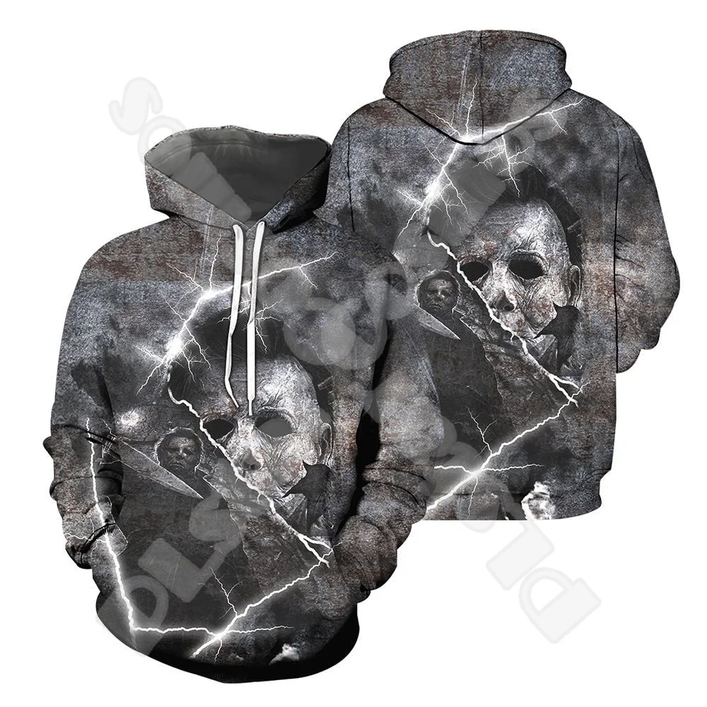 

Halloween Michael Myers Horror Terror Movie Vintage Funny Retro Streetwear 3DPrint Harajuku Pullover Casual Jacket Hoodies X10