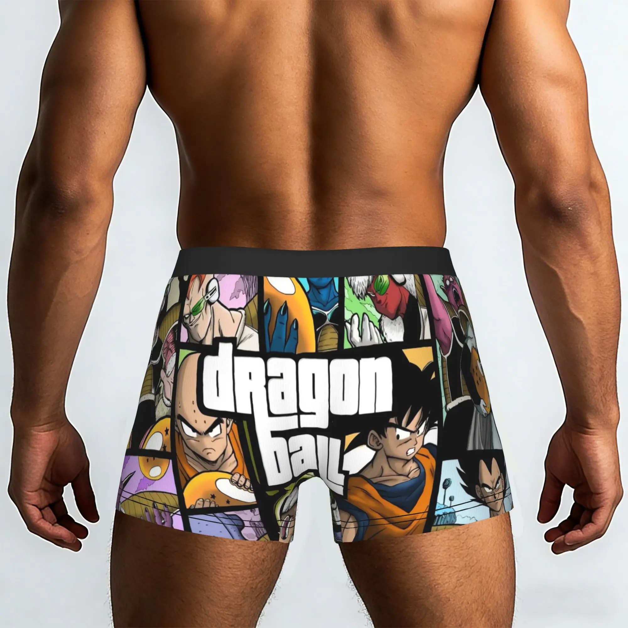 Dragon Ball GTA Dragon Ball Underpants Breathbale Panties Male Underwear Comfortable Shorts Boxer Briefs