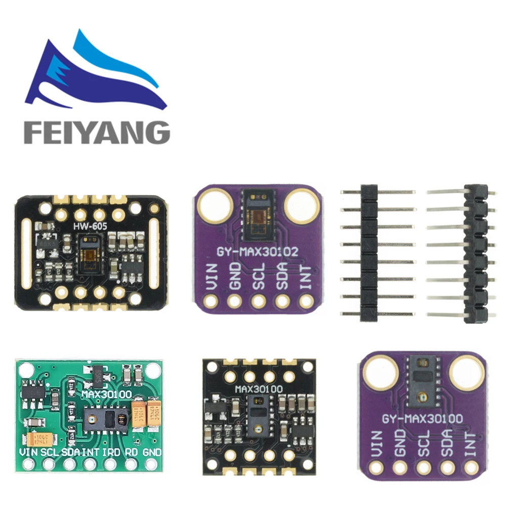 SAMIROB Purple MH-ET LIVE MAX30102 MAX30100 Heart rate Sensor Module Puls detection Blood oxygen concentration test For Arduino