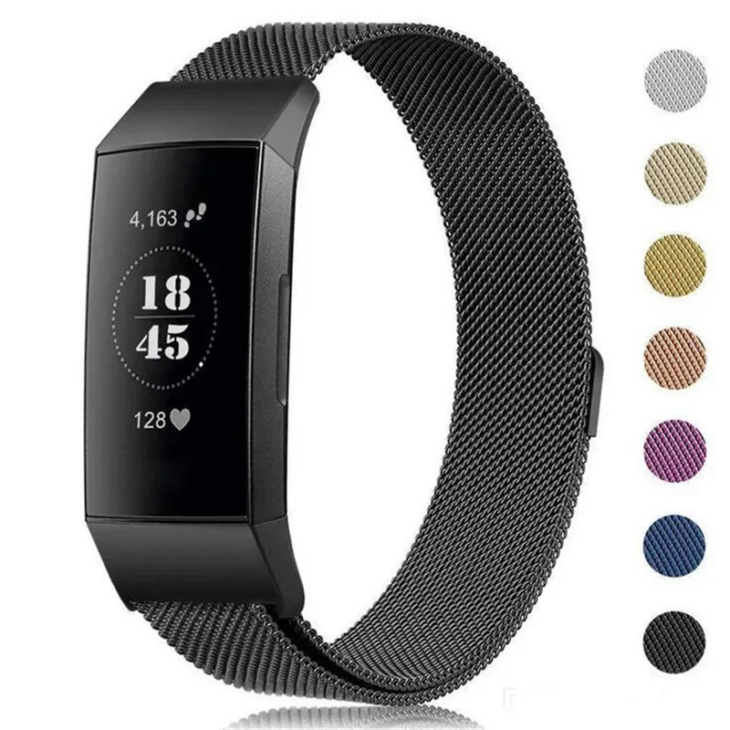 Metal Band For Fitbit Charge 3 4 SE Strap For Fit bit Stainless Steel Metal Bracelet For Smart Fitbit 3 SE Wacthband