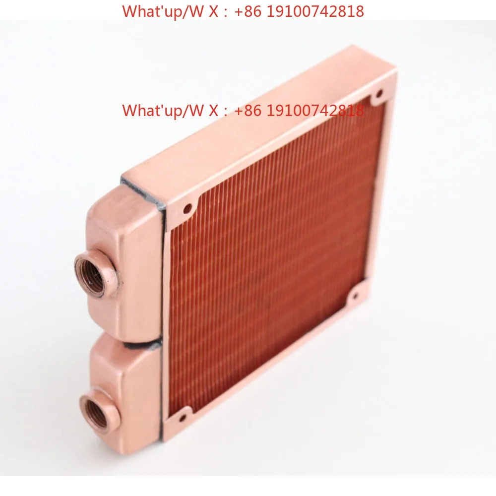 80 120 160 series G1\ 4 2-point thread, all copper, water-cooled row, heat exchanger