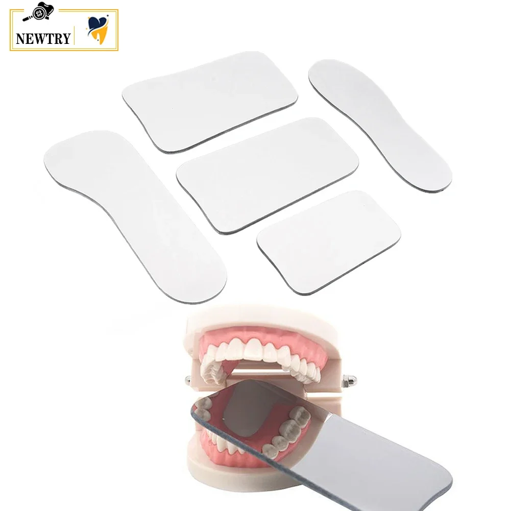 Autoclavable Dental Lab Photography Mirror Board Reflector Double-Sided Occlusal Orthodontic Intra Oral Glass With Storage Pouch