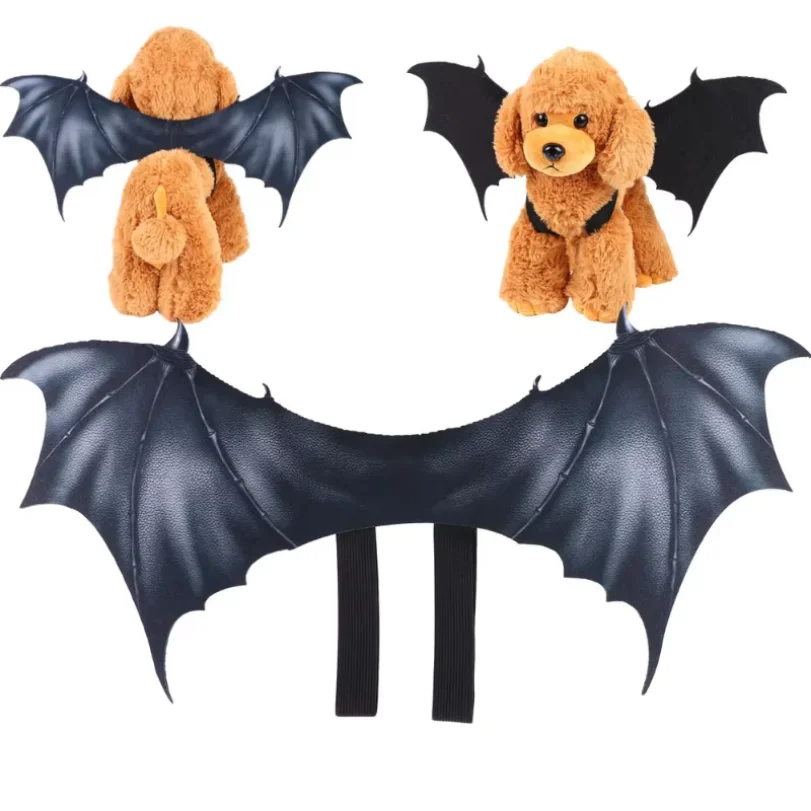 New Product Halloween Pet Party Cosplay Decoration Cat Ghost Festival Costume Dog Bat Wings Holiday Gift