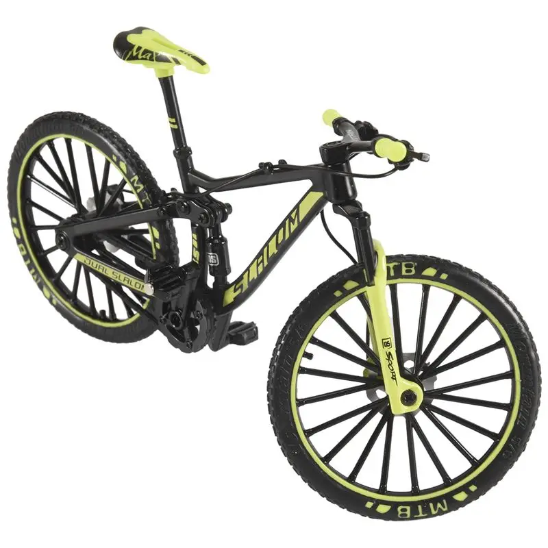 AS96-Mini 1:10 Alloy Bicycle Model Diecast Metal Finger Mountain Bike Downhill Bike Adult Collectible Children