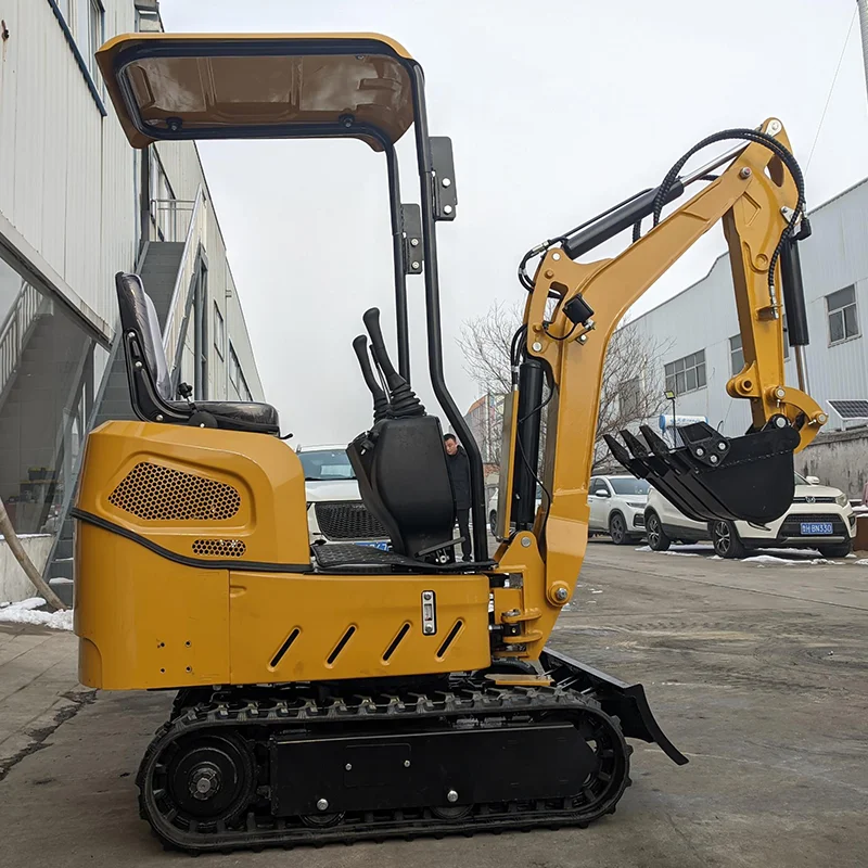 Customized Mini Excavator 1.2 Ton Excavator Equipment Small Digger For Farm Work And Construction 1000KG EPA