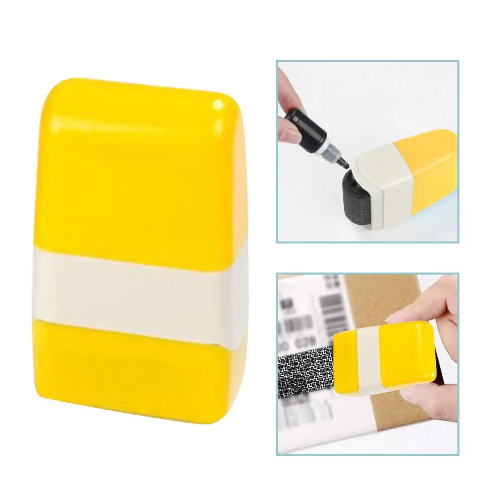 Confidential Garbled Seal Anti-leakage Tool Roller Type Privacy Graffiti Messy Code Stamp Protection Plastic