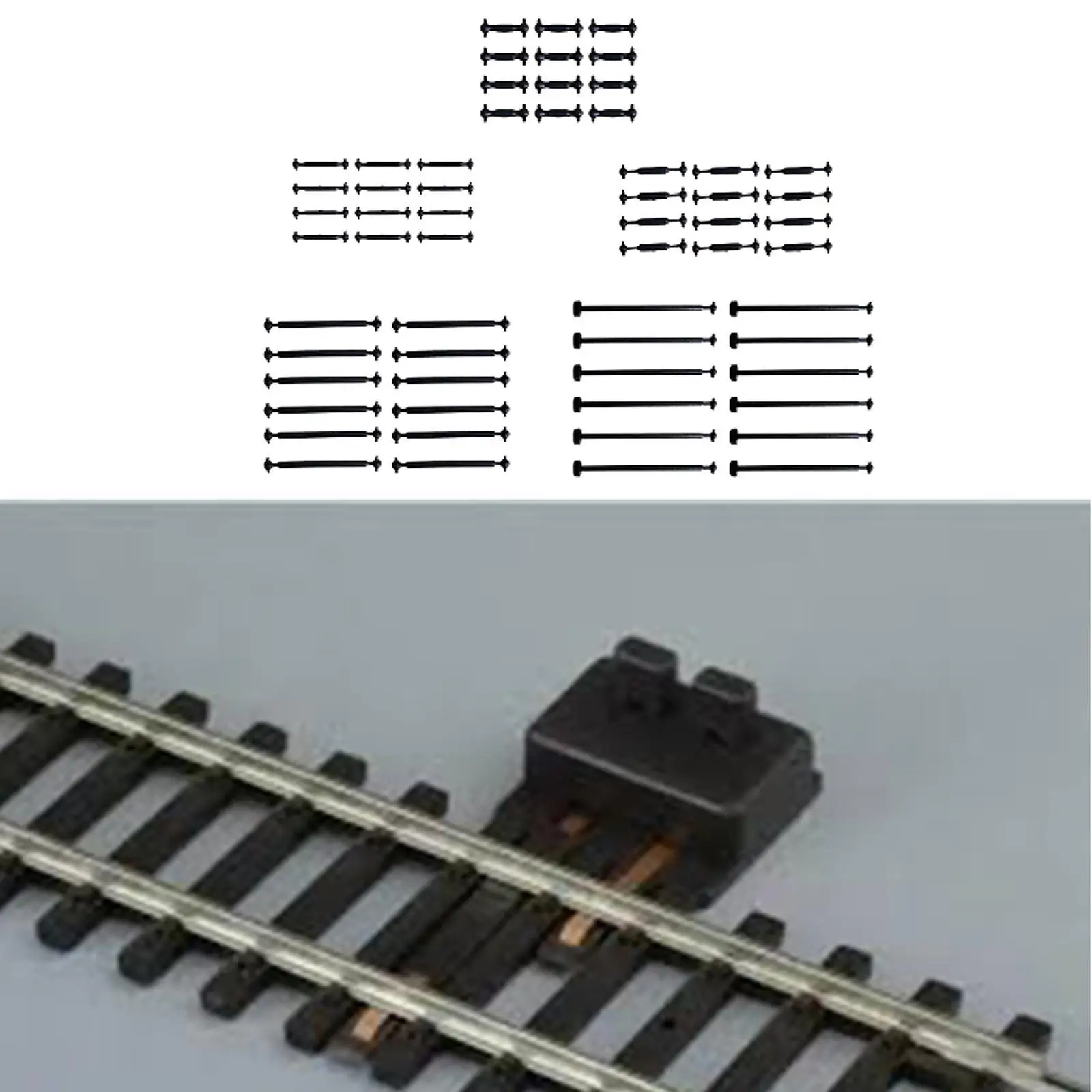 12x 1:87 HO Scale Train Couplers for Model Railways and Accessories