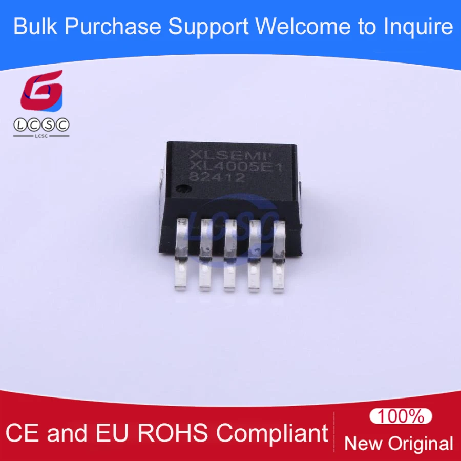 10pieces/Pack XL4005E1 5A 300KHz 32V Buck DC to DC Converter TO-263-5 Step-Down Power Chip IC