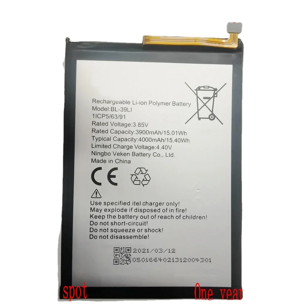 

New BL-39LI Battery for Itel A56 A56Pro Tecno Pop4 (BC2) Mobile Phone