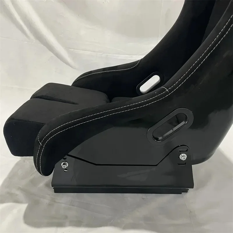 Hot Selling L Size Black Leather Adjustable Racing Seats Universal Fit Sport Car Driving Simulator