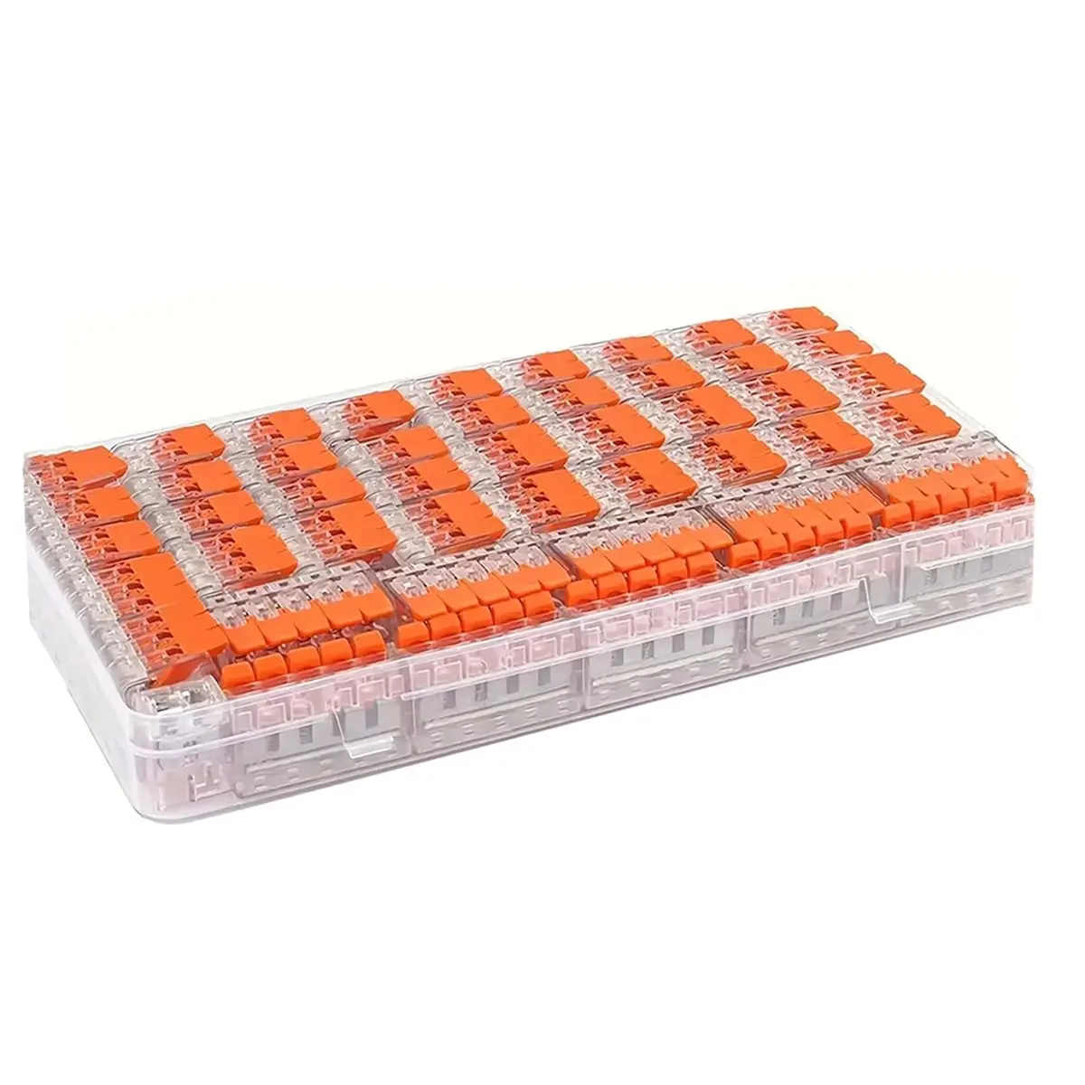 SCLS 90 Pcs Wire Connector Kit - Compact Splicing Connectors for Electrical Wires Solid Stranded and Flexible Wires