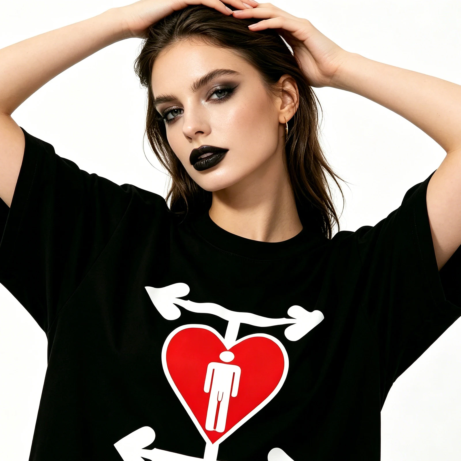 Black Queen of Spades Apparel QOS Graphic Tshirt Sexy Hotwife Top Adult Humor Fun Flirtation Style Naughty Streetwear Tee