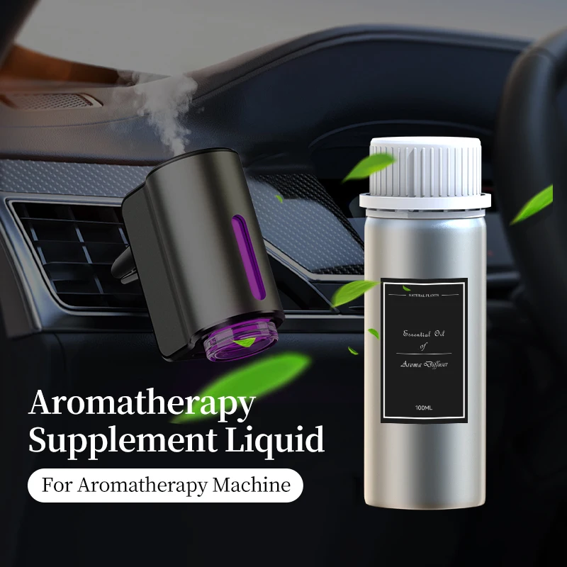 

1PCS 100ml Aluminum Bottle Essential Oil Car Aromatherapy Machine Essential Oil Supplement Suitable For Home Aromatherapy Machin