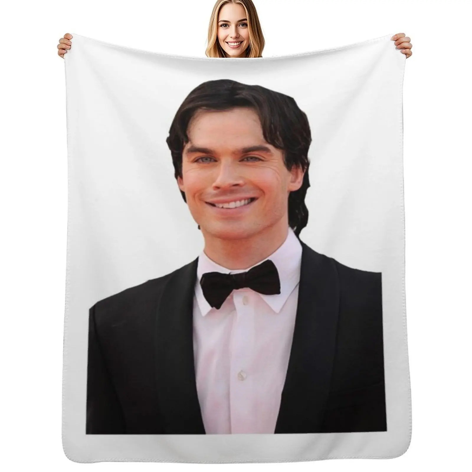 

Ian Somerhalder (aka Damon Salvator) Throw Blanket Extra Large Throw Decorative Throw Nap Blankets