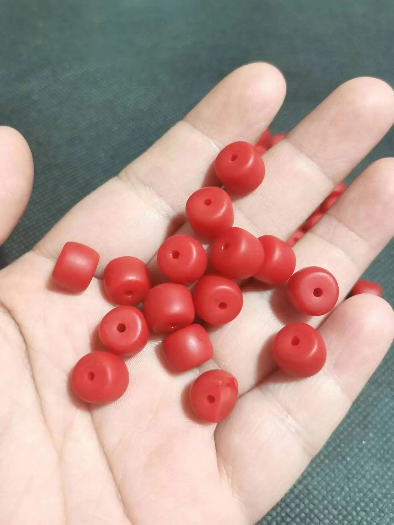 30pcs/lot natural red Sherpa glass beads old retro diy necklace bracelet earrings accessories gem folk-custom wholesale