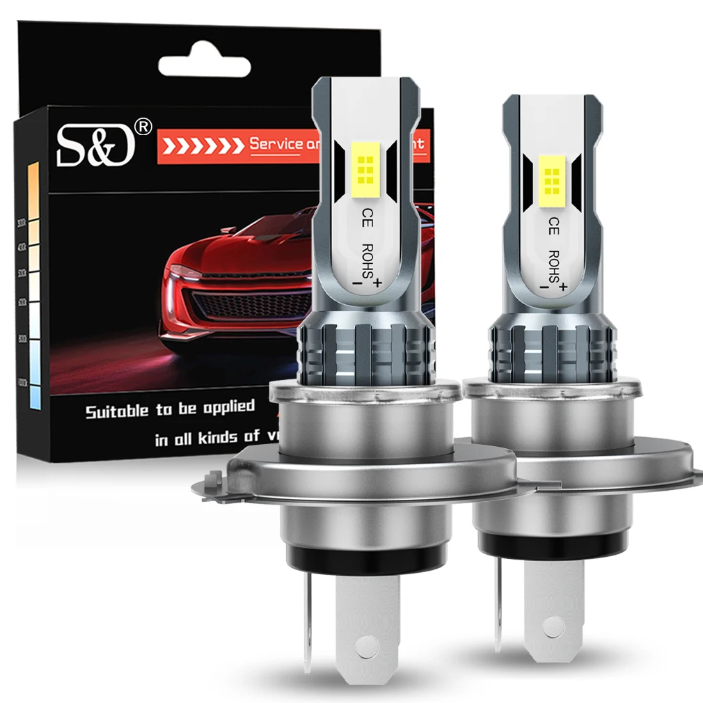 S&D 80W H8 H11 LED Canbus 9005 9006 Mistlampen Draadloos 30000LM 6000K CSP LED Koplamp Autolamp voor Auto Rijden Autolamp