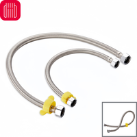 Diiib Explosion-Proof Plumbing Flexible Stainless Steel 60cm Braided Pipe Hose Faucet Water Pipe for Kitchen Bathroom Plumbing