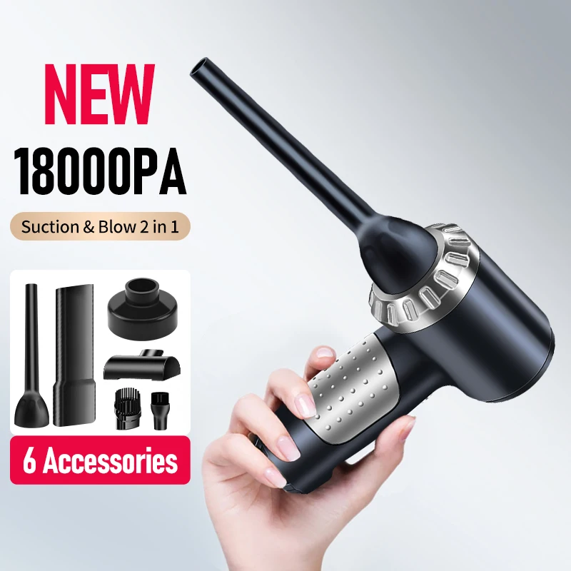 

18000PA Car Vacuum Cleaner High Pressure Cleaning Machine Cordless Handled Home Appliance Strong Suction Car Wash Supplies