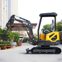 Factory 3.5Ton 3Ton 2.5 Mini bagger Digger Machine Earth-moving Machinery Mini Crawler Excavator Multifunctional Small Escavator