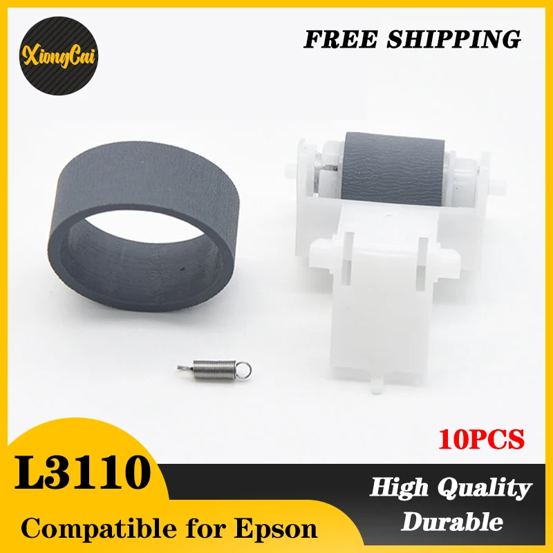 

10PC Feed Separation Pickup Roller Rubber Tire for EPSON L3110 L3150 L4150 L4160 L3156 L3151 L1110 L3158 L3160 L4158 L4168 L4170