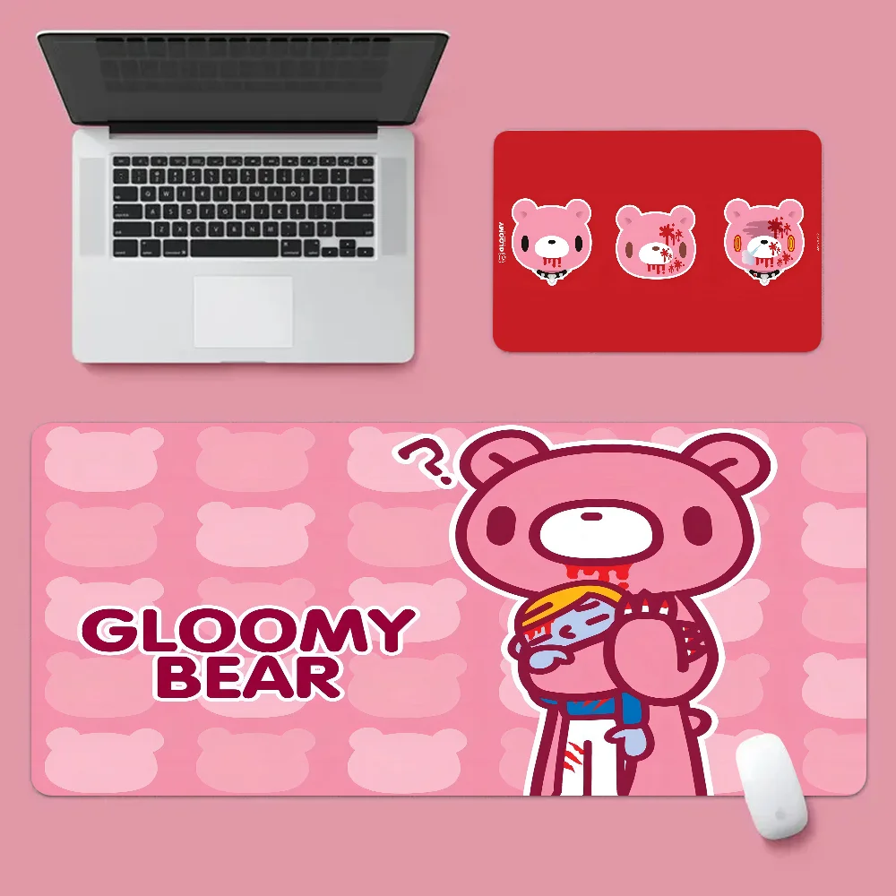 Cartoon G-Gloomy B-Bear My Favorite Gamer Play Mats Mousepad Size For Keyboards Mat Boyfriend Gift