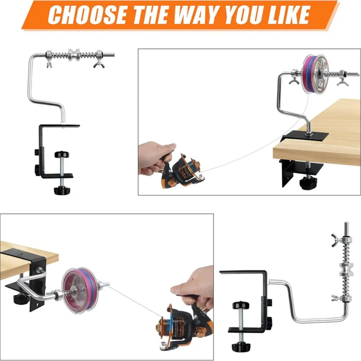 618 Mega Sale Fishing Line Winder Spooler, Adjustable Reel Spooler Machine Fishing Accessories Portable Line Remover Tool