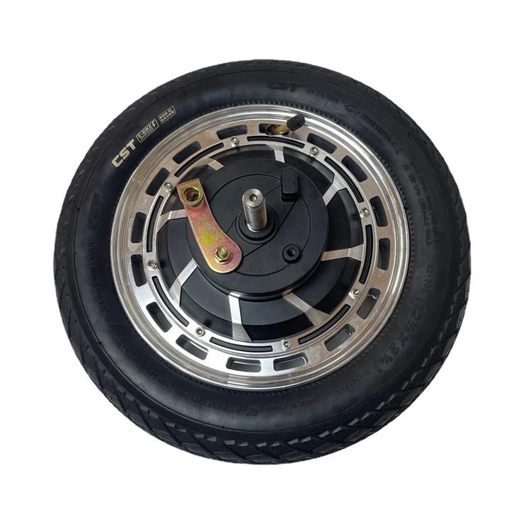 12 Inch 36V48V60V 350W 500W Brushless Gearless Drum Brake Split Tricycle Old People Scooter Single Axis Hub Motor