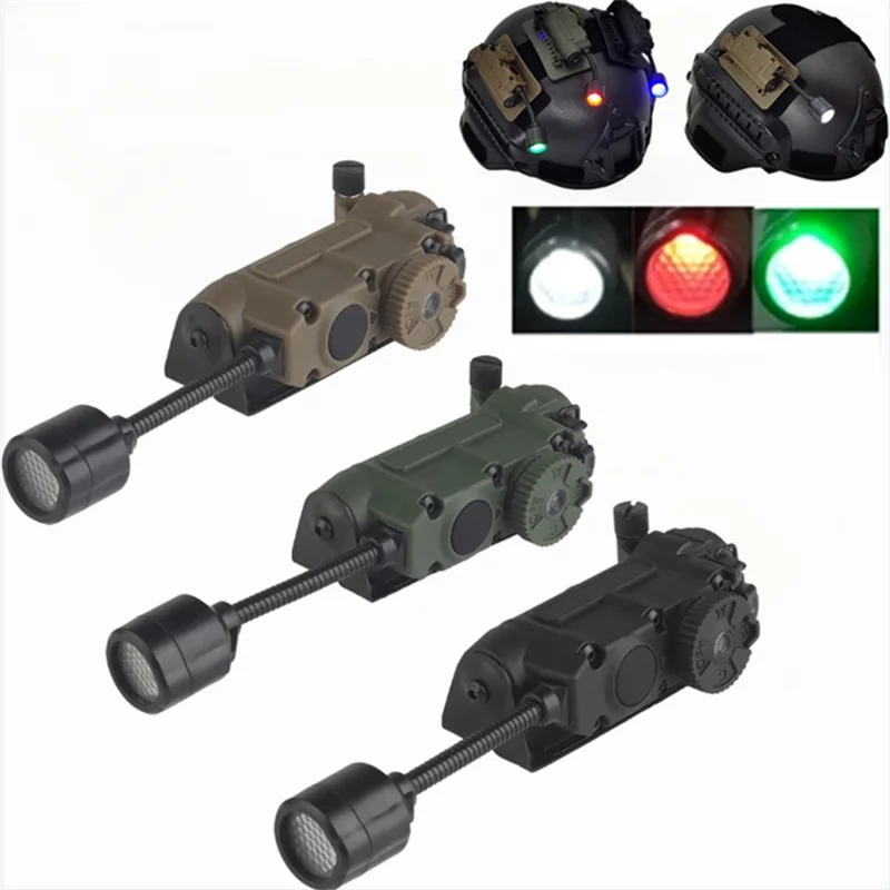 Sidewinder Helmet Lamp Tactical Strobe Light Red/Green/Blue/White/IR Head IFF Light Hunting Fishing Auxiliary LED Flashlight