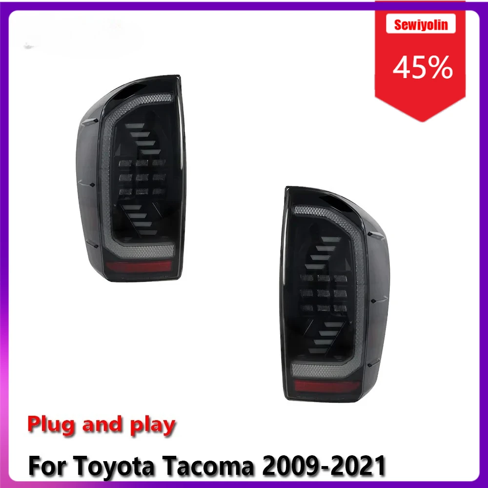

Sewiyolin Автомобильные светодиодные фонари в сборе для Toyota Tacoma 2009-2021 Авто противотуманные DRL Тормозной указатель поворота Plug And Play
