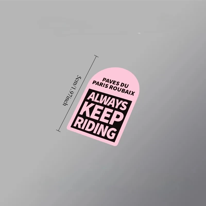 1PC Keep Riding Bicycle Frame Vinyl Sticker, Waterproof Oilproof Decal for Top Tube, MTB Bike, Decorative Accessories
