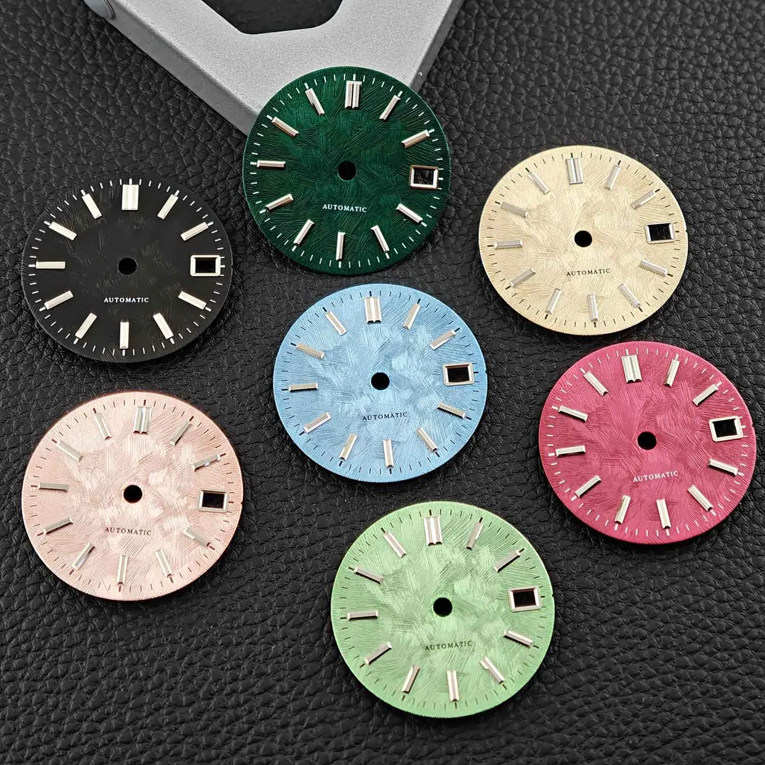 NH35 Watch Dial 28.5mm Fits NH35/NH36/NH70/NH72 Movements Accessories Birch Tree Pattern NH35 Dial Mechanical Wrist Watch Parts