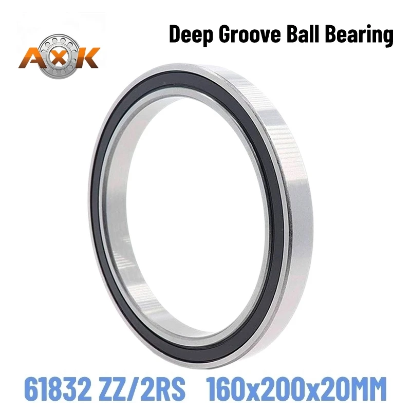 High Quality 61832ZZ 61832-2RS ABEC-1 160x200x20MM Thin-wall Deep Groove Ball Bearings Copper Cage Open With Seal