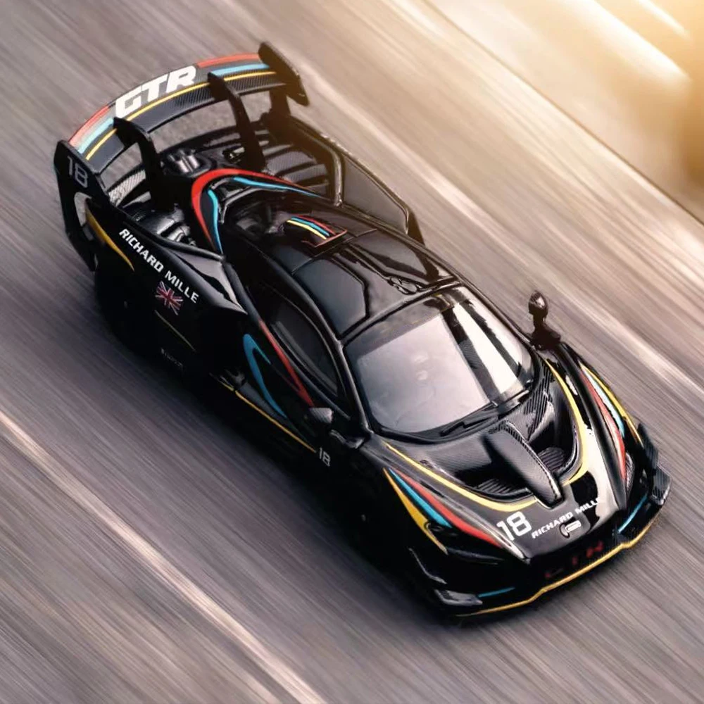 CM Model 1/64 Senna GTR Alloy Diecast automodel, beperkte oplage Hypercar Racing Replica verzamelcadeau