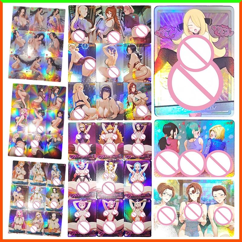 Anime Goddess Story DIY ACG ONE PIECE Hancock Ackerman Tifa Android 18 Makima Cynthia Collectible Card Toy for Boy Birthday Gift